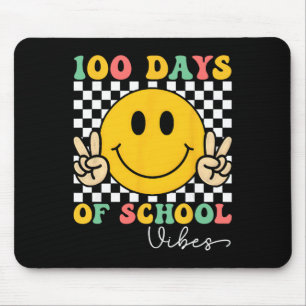 Mousepad 100 Dias De Vibrações Escolares Professor Crianças