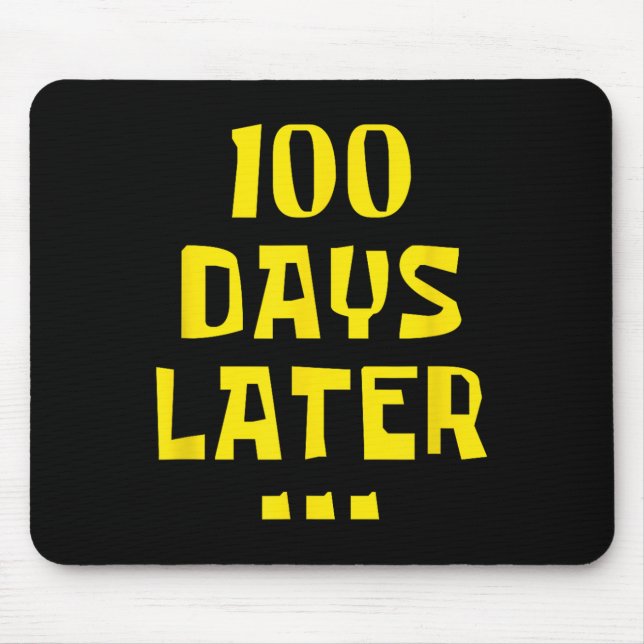 Mousepad 100 Dias Depois 100. º Dia De Professores Crianças (Frente)