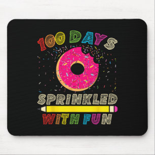 Mousepad 100 Dias Empurrados Com Feliz 100º Dia do Kinder