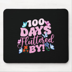Mousepad 100 Dias Flutuados Por 100º Dia De Escola Butterfl