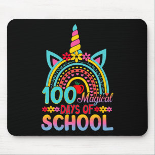Mousepad 100 Dias Mágicos De Cabeça De Unicórnio 100 Dias