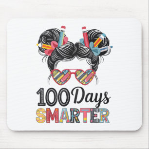 Mousepad 100 Dias Mais Inteligente Cabelo De Onda Mensageir