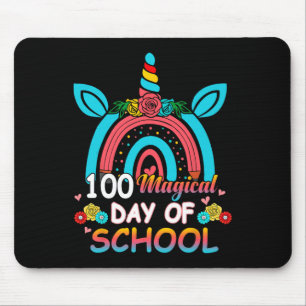 Mousepad 100 Dias Mais Inteligente Do Arco-Íris Unicórnio 1