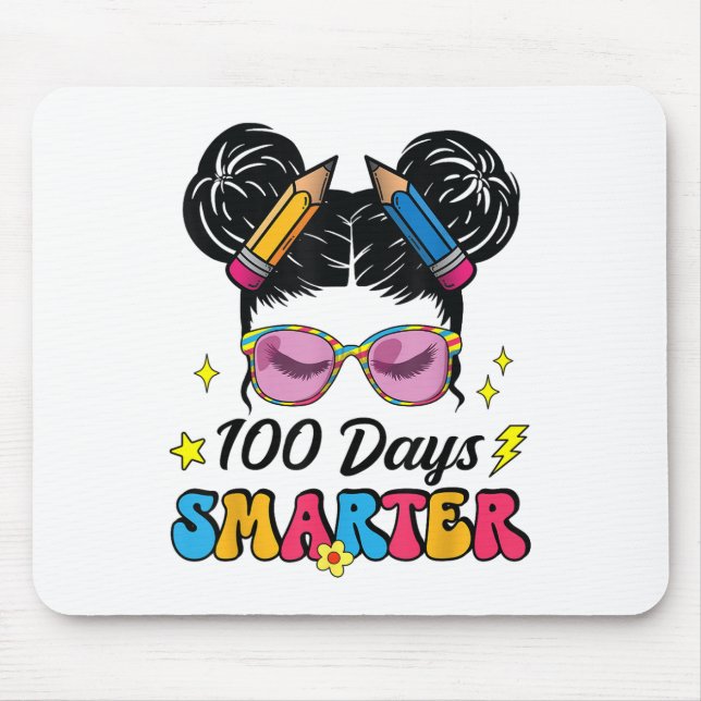 Mousepad 100 Dias Mais Inteligente, Menina De Onda 100 (Frente)