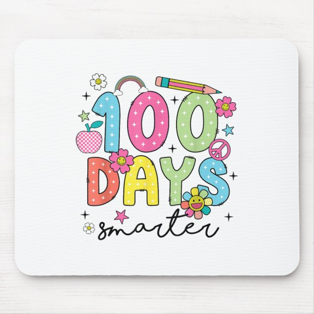 Mousepad 100 Dias Mais Inteligente Para O 100º Dia Da Menin (Frente)