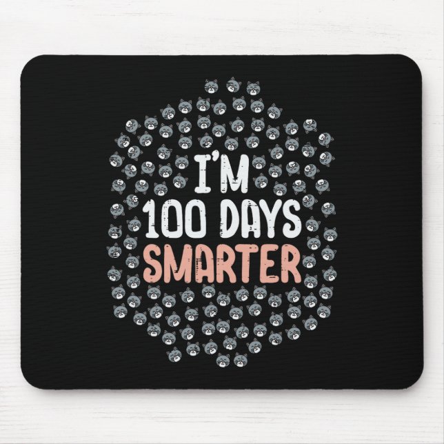 Mousepad 100 Dias Mais Inteligentes Do 100º Dia De Gato De  (Frente)