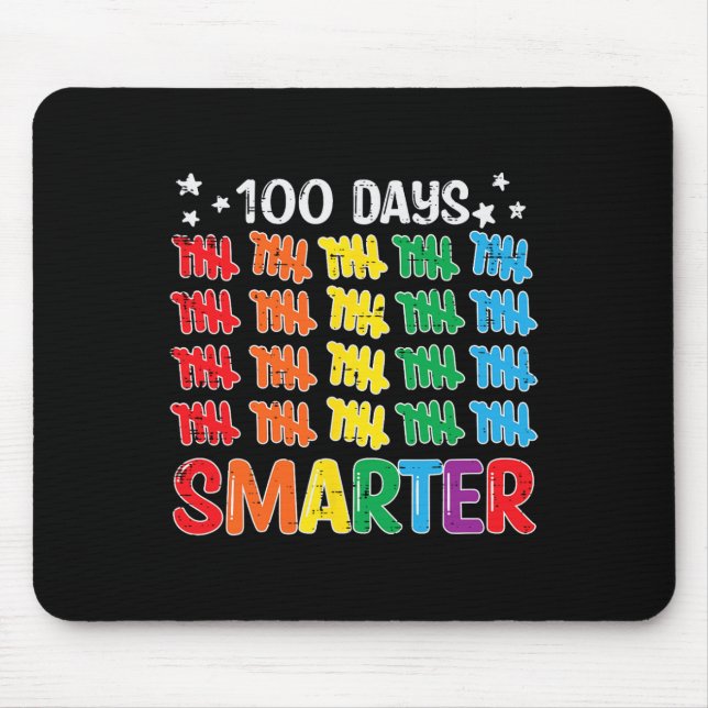 Mousepad 100 Dias Mais Inteligentes Do 100.º Dia De Profess (Frente)