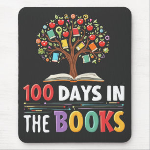 Mousepad 100 dias nos Livros Dias do Professor de Livros Es