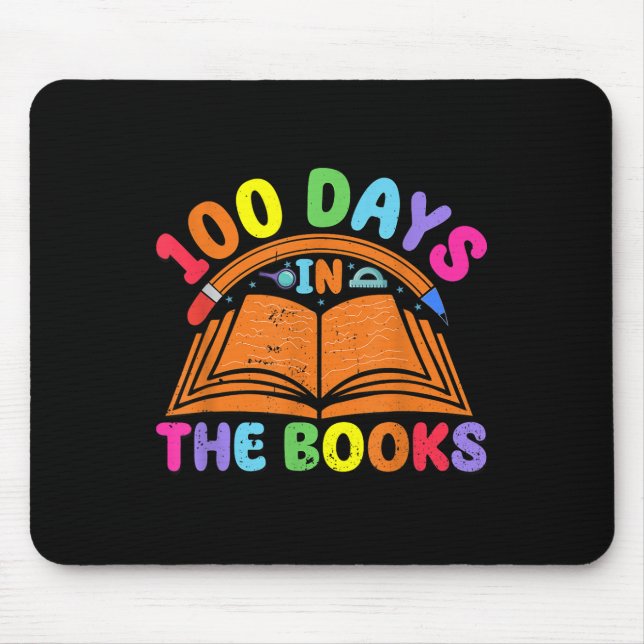 Mousepad 100 Dias Nos Livros Que Lem Professores 100 Dias (Frente)