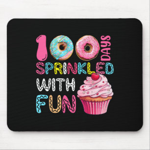 Mousepad 100 Dias Salpicados Com Cupcake Divertido 100º Dia