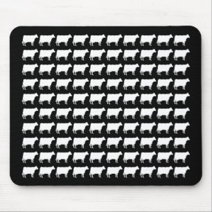 Mousepad 100 vacas - brancas