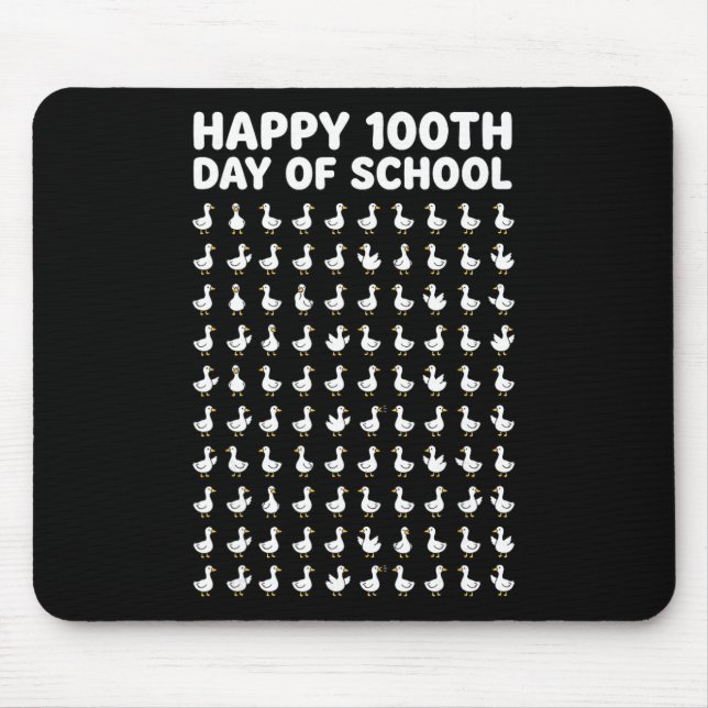 Mousepad 100th Day Of School Ducks Goose Counting Teacher S (Frente)