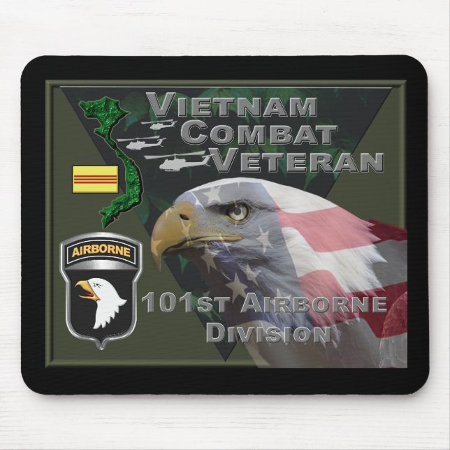 Mousepad 101st Airborne Division Vietnam Veteran (Frente)
