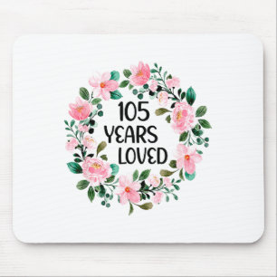 Mousepad 105 Anos Amadas Mulheres Homens 105 Anos Legal 105