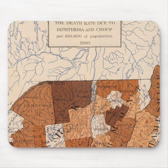 Mousepad 105 Diphtheria, croup NY, NJ, New England (Frente)
