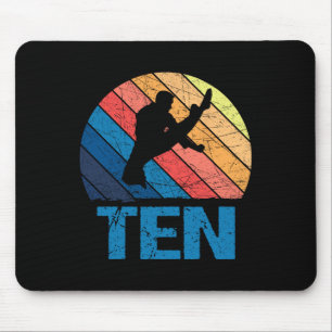 Mousepad 10.º aniversário Caratê luta 10 anos meninas
