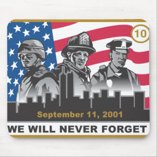Mousepad 10 design do aniversário 3-Heroes do ano 9/11