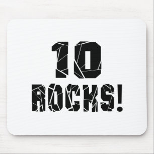 Mousepad 10 designs do aniversário das rochas