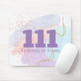 Mousepad 111 Alinhar e Manifestar Números de Anjos Altos Vi