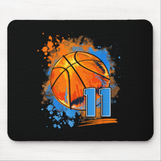 Mousepad 11 Anos de Idade 11º Aniversário Basquete