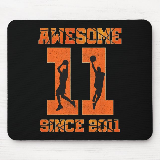 Mousepad 11 Birthday Boy Basbol Incrível Desde 2011 F (Frente)