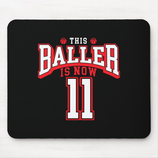 Mousepad 11 Birthday Bysketbyll Com Mais De 11 Anos (Frente)