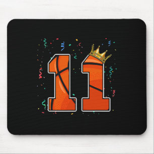 Mousepad 11 Birthday Bysketbyll Grande Número 11 Anos