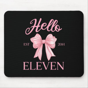 Mousepad 11 Birthday Girl Cute Coquette Arco Alô Onze
