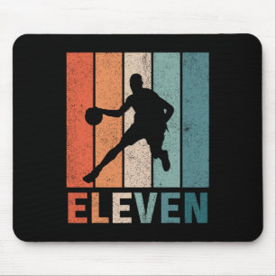 Mousepad 11 de Aniversário Retro Basbol Amantes Rapazes 11