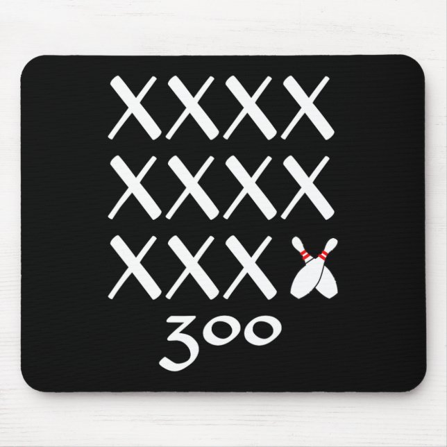 Mousepad 12 Ataca Camisa Do Jogo Da Boliche Perfeita - 300  (Frente)