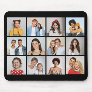 Mousepad 12 Colagem de Fotos - A Cor De Fundo Pode Ser Alte