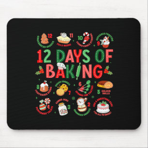 Mousepad 12 Dias De Assar Padeiro Natal Cozinhe Chef Assand
