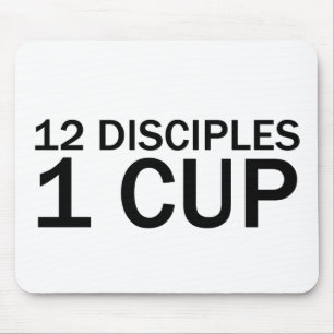 Mousepad 12 DISCÍPULOS, 1 COPO Camiseta engraçada da Última