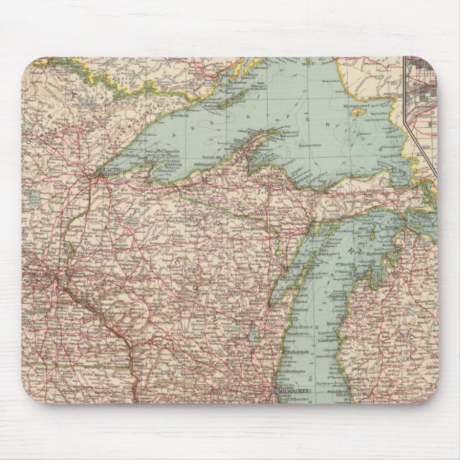 Mousepad 13435 Mich, Wis, Minn, Ia, Mo, Ill, Ind, Ky (Frente)