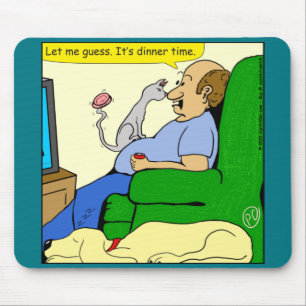 Mousepad 1396 Cat Jante Time Cartoon