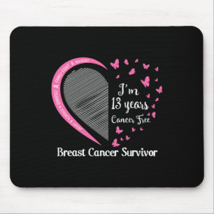 Mousepad 13 anos de família de sobreviventes do câncer da m