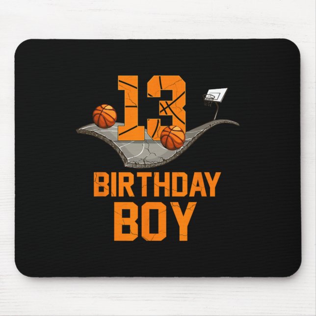 Mousepad 13 Birthday Basball Jersey 13 Anos (Frente)