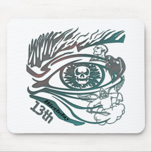 Mousepad 13o Crânio do guerreiro dos presentes de