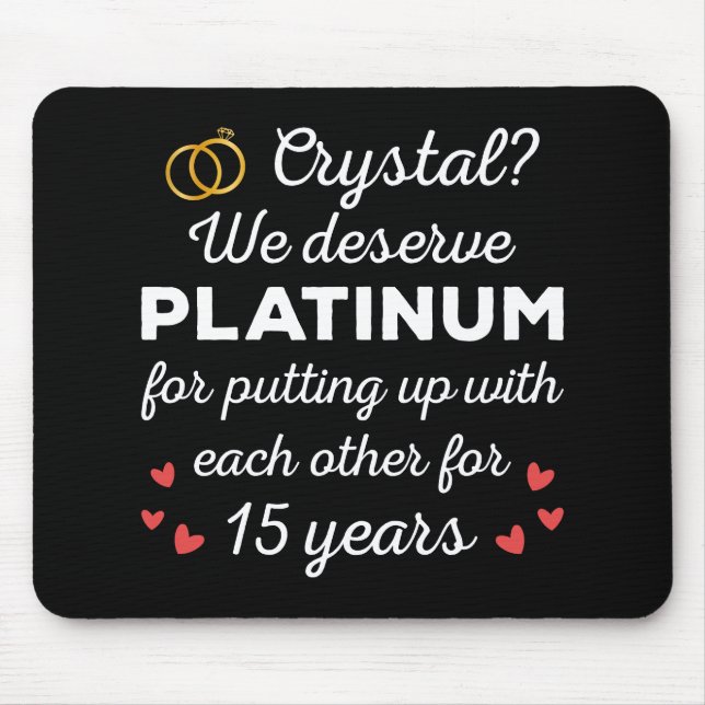 Mousepad 15 Casamento I - Casal Engraçado Cristal (Frente)