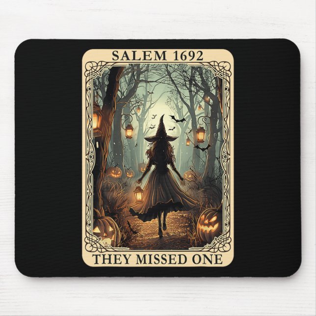 Mousepad 1692 Bruxa De Halloween Perderam Um Cartão Tarot W (Frente)