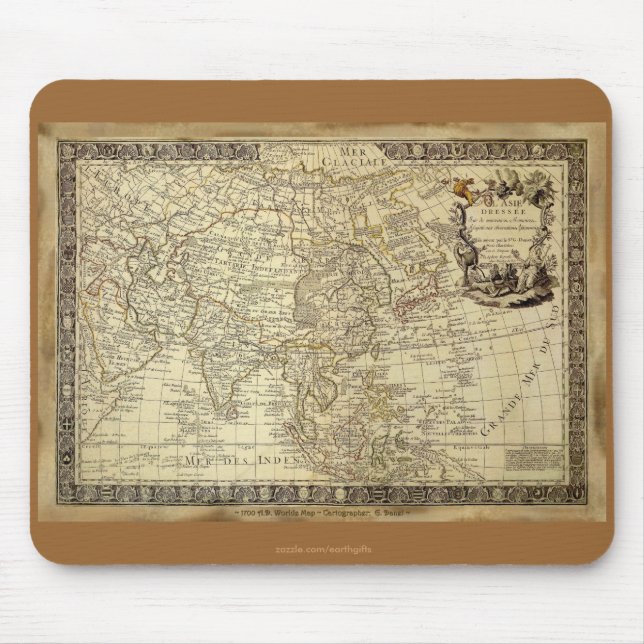 MOUSEPAD 1700 MAPA MUNDIAL ANTICO (Frente)