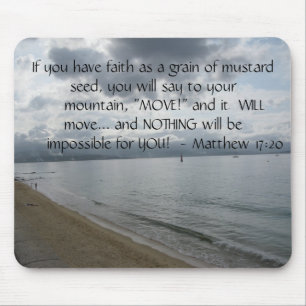 Mousepad 17:20 de Matthew - citações inspiradas
