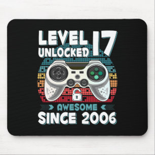 Mousepad 17 anos Bday Son Boy Engraçado Jogador 17 anos de