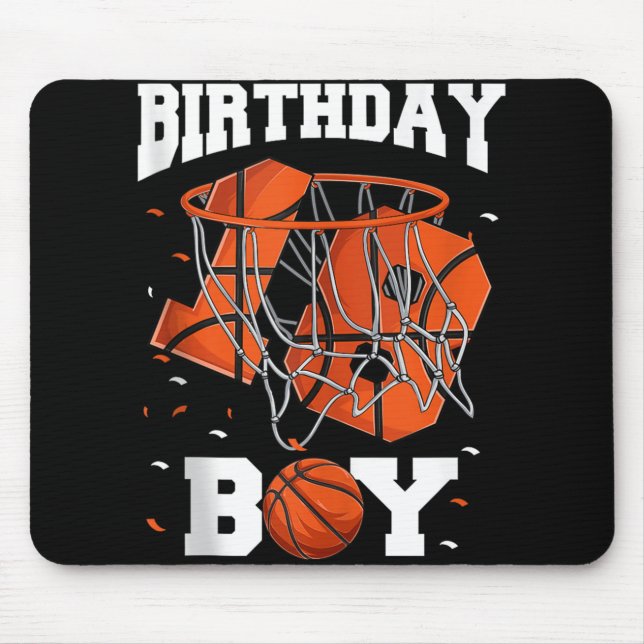 Mousepad 18º Aniversário Camisas De Basquete, Rapazes 18 An (Frente)