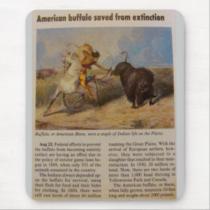 Mousepad 1902 Búfalo Americano Salvo da Extinção