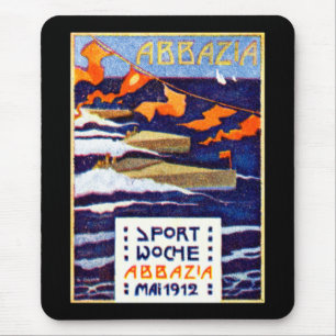 Mousepad 1912 Raças de Barcos Rápidos Abbazia