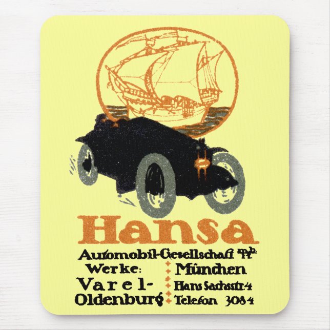 Mousepad 1914 Hansa Automóvel (Frente)