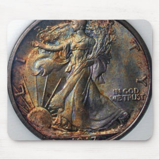 Mousepad 1917 meios dólares de passeio da liberdade