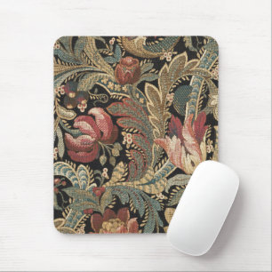 Mousepad 1918 Vintage Rich Floral Tapeçaria Brocade Damask