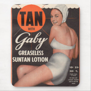 Mousepad 1950 Gaby Suntan Lotion e